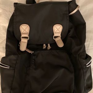 Black Nylon Backpack